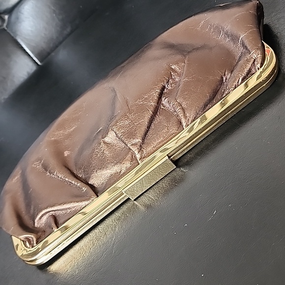 Giani Bernini Bronze Brown Metallic Small Clutch Purse - Picture 6 of 7